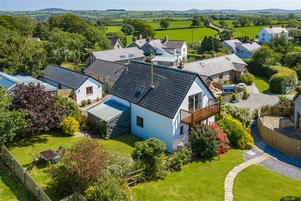 Aerial view of Croft Farm & Celtic Cottages